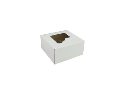 Krabice bílá s okýnkem 22 x 22 x 11 cm