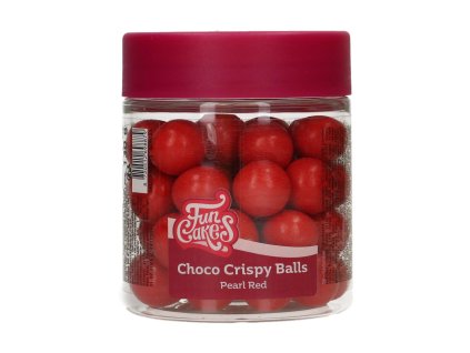 Choco Crispy Balls - perleťová červená 130g