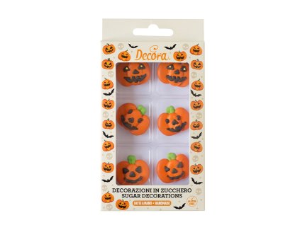 Decora - cukrové ozdoby dýně - 6 ks