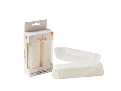 Košíčky Decora Eclair - bílé 60 ks