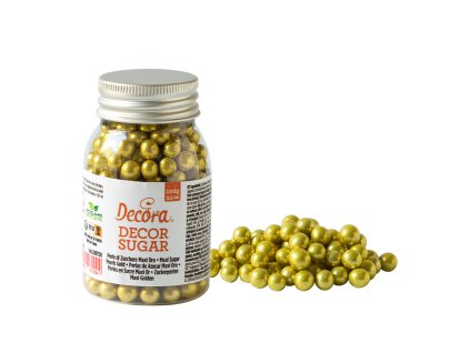 Kuličky - velké zlaté 100 g Decora