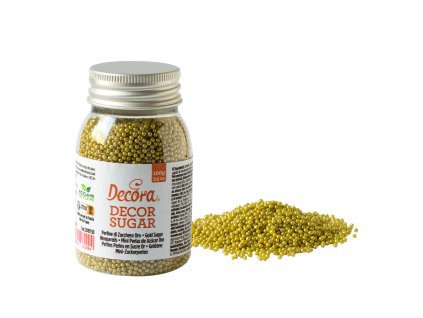 Kuličky - malé zlaté 100 g Decora