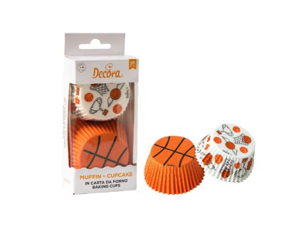 Košíčky Decora basketbal - 36 ks