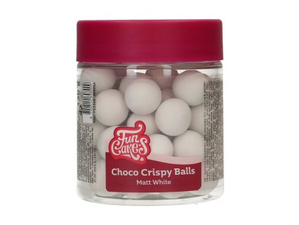 Choco Crispy Balls - matná bílá 130 g