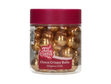 Choco Crispy Balls – metalická zlatá 130 g