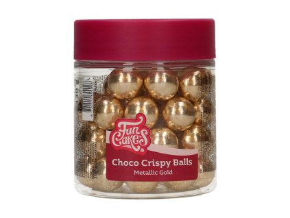 Choco Crispy Balls - metalická zlatá 130 g
