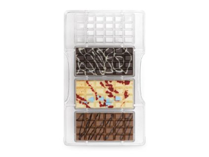 Polykarbonátová forma na čokoládu - tabulka Decora; T01