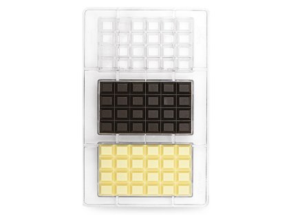 Polykarbonátová forma na čokoládu tabulka čokolády - Decora; T01