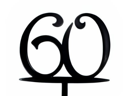 Zápich - číslo 60 černý; T01