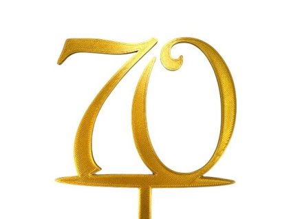 Zápich - číslo 70 zlatý; T01