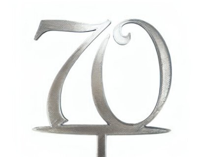 Zápich - číslo 70 stříbrný; T02