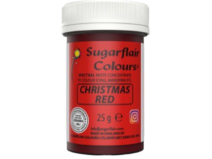 Christmas Red - Gelová barva Sugarflair