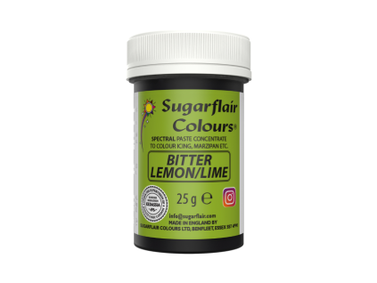 Bitter Lemon/Lime – Gelová barva Sugarflair