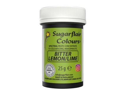 Bitter Lemon/Lime - Gelová barva Sugarflair