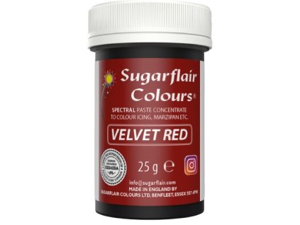 Velvet Red - Gelová barva Sugarflair