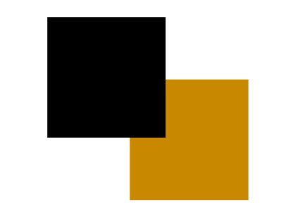 Černá/zlatá podložka pod dezert monoporce – čtverec 5 x 5 cm