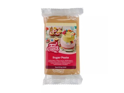 Hmota Fun Cakes 250 g - Zlatá se třpytem (sparkling gold); T01