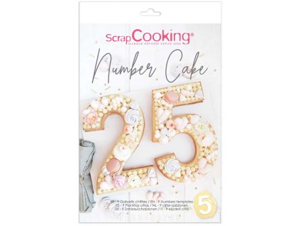 ScrapCooking - sada šablon na číselný dort; 01