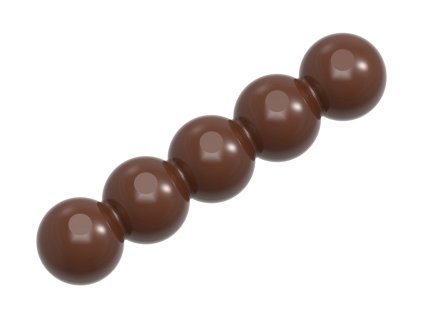 Forma na čokoládu - tyčinka, 5 kuliček; 01