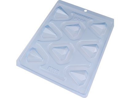 Plastová forma na čokoládové diamanty; 01