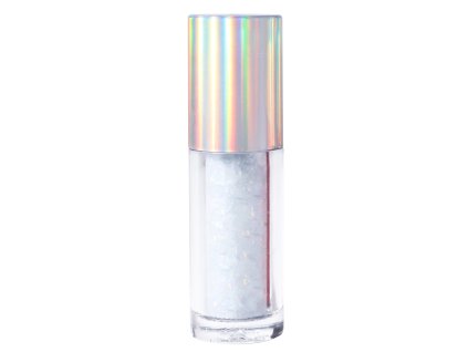 Jedlé glitry - bílé (white crystal) 3 g PME; 01