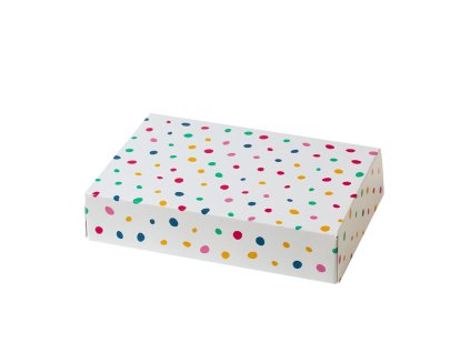 Krabice 23,5 × 16 × 5 cm puntíky Decora; 01