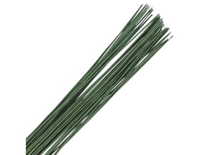 Drátek aranžérský zelený 28; 01