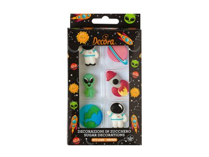 Decora - cukrové ozdoby vesmír - 6 ks_01