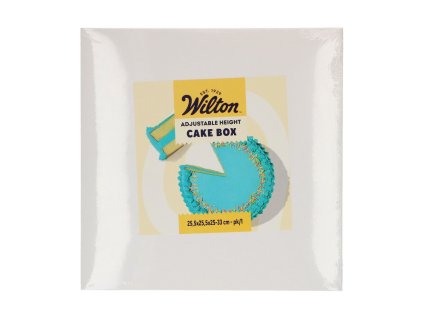 Krabice na dort s nastavitelnou výškou 25,5 × 25,5 × 25–33 cm;01