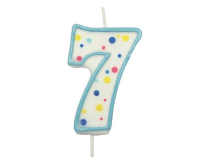 Dortová svíčka číslo modré – 7