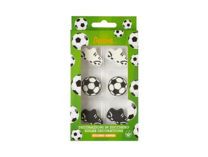 Decora cukrové ozdoby fotbal 6 ks (2)
