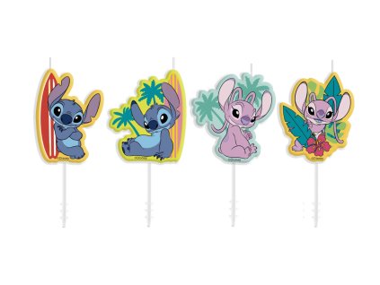 Svíčky na dort Stitch 4 ks (1)
