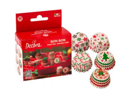 Košíčky Decora bon bon Vánoce 100 ks