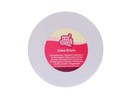 Dortová podložka bílá O 38 cm, výška 12 mm