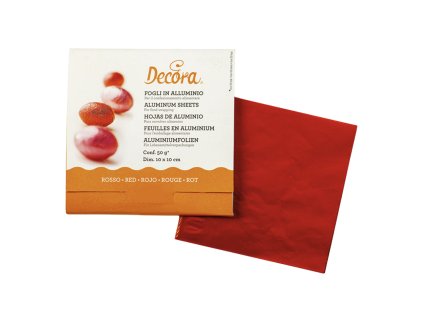 Červené obaly na cukroví/lízátka 50 ks