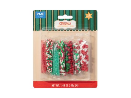 Vánoční mix cukrových posypů 7v1 42 g (2)