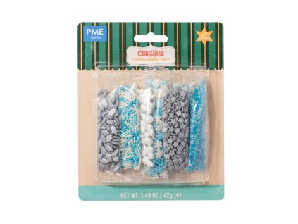 Vánoční mix cukrových posypů Frosty 7v1 42 g (2)