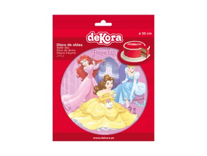 Jedlý papír na dort princezny 20 cm (3)