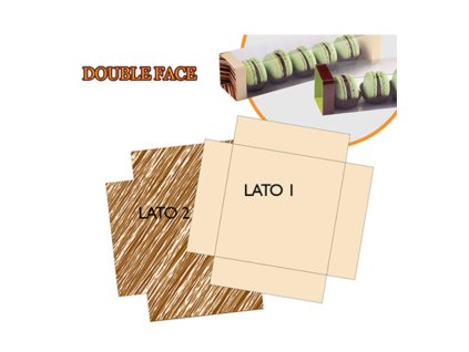 Víčka k variabilnímu obalu na pralinky 48 krémová