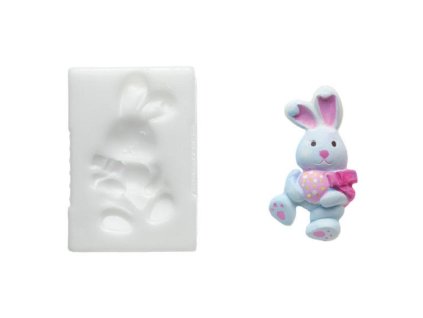 Velikonoční silikonová forma zajíc s vejcem