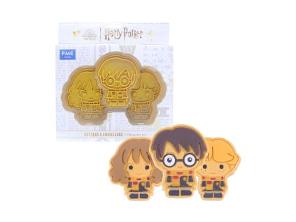 Harry Potter vykrajovátka na sušenky Harry, Hermiona, Ron (1)