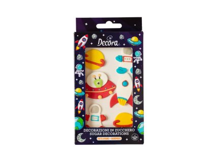 Decora – cukrové ozdoby vesmír 6 ks