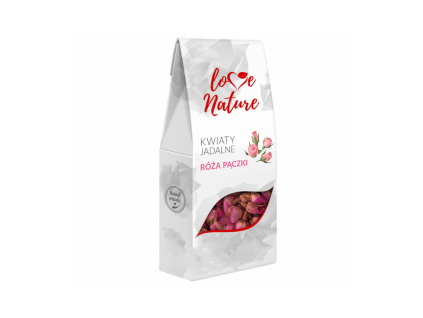 Sušené květy poupata růží 60 g