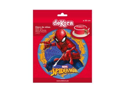 Jedlý papír na dort Spiderman síť 20 cm