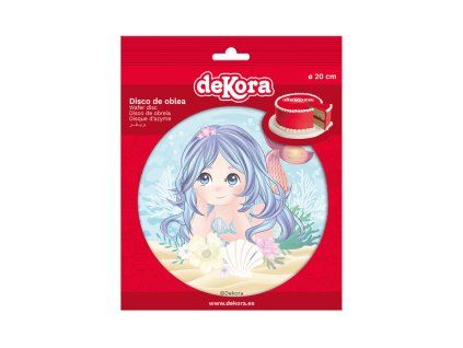 Jedlý papír na dort mořská panna 20 cm