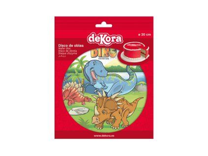 Jedlý papír na dort Dino 20 cm