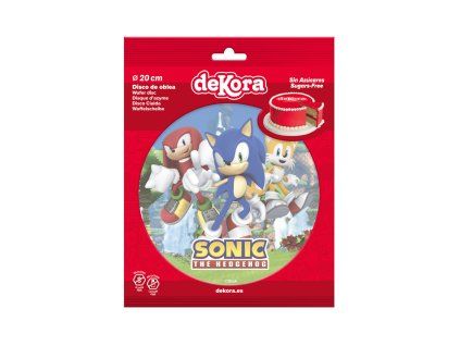 Jedlý papír na dort Sonic 20 cm