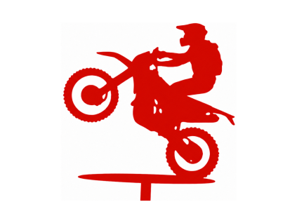 Zápich motorkář červený