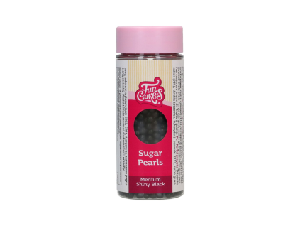 Sugar Pearls – perly střední černé 80 g