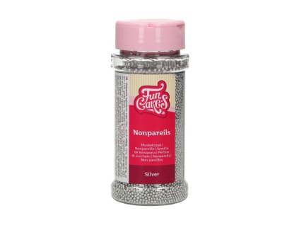 Nonpareils - perličky stříbrné 80g